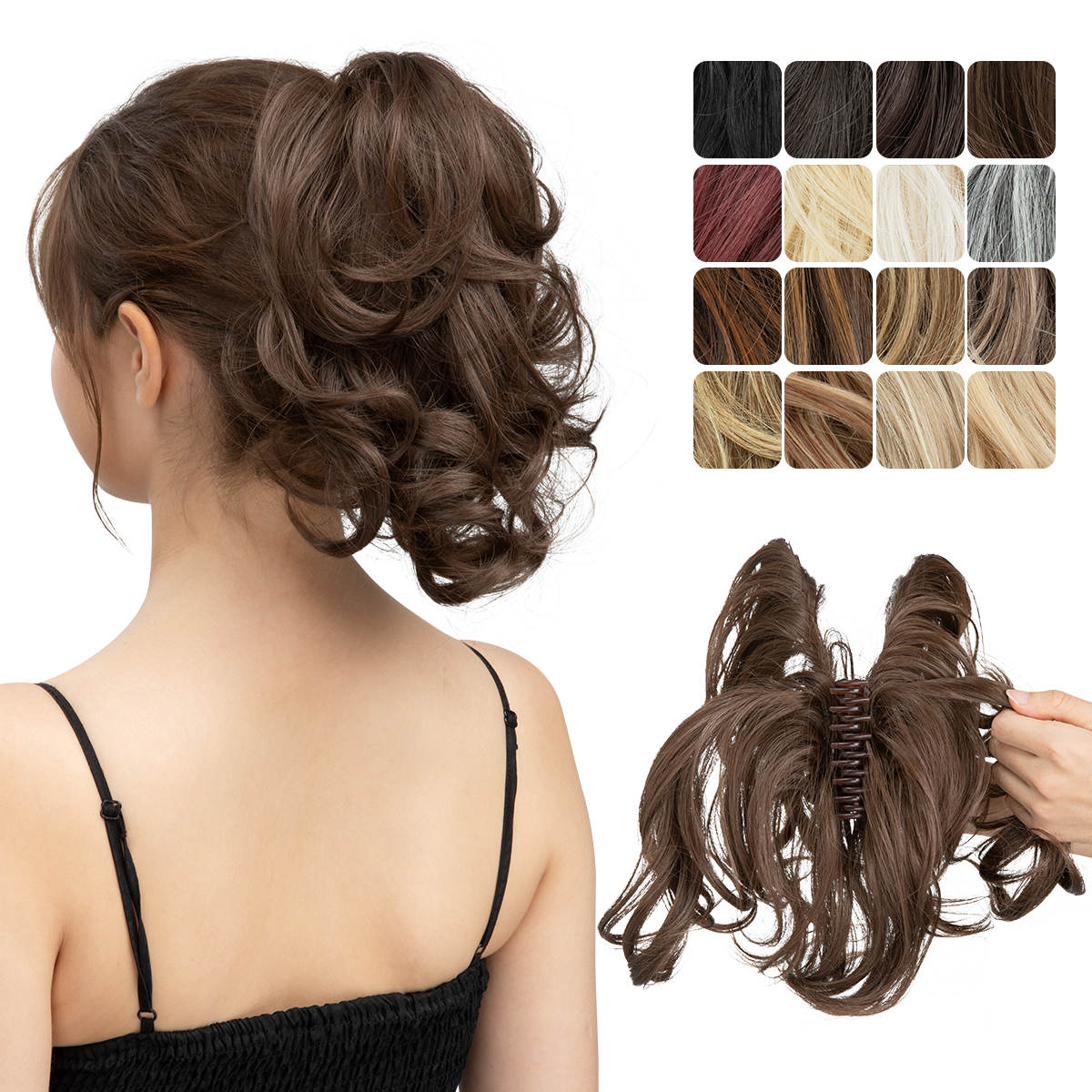 Ποστις Hair (Με κλαμερ) 100% φυσικη τριχα κερατινης