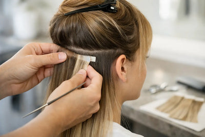 Πώς μπαίνουν τα tape extensions σωστά στα μαλλιά