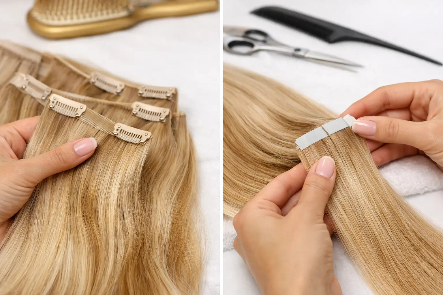 Clip in ή tape extensions - ποια να διαλέξεις;
