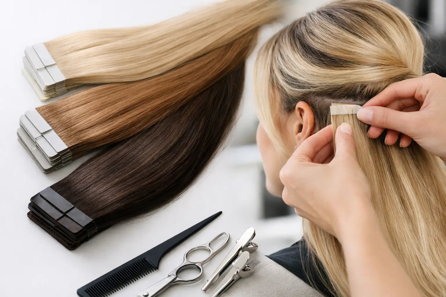 Tape extensions φυσική τρίχα - τι να διαλέξεις
